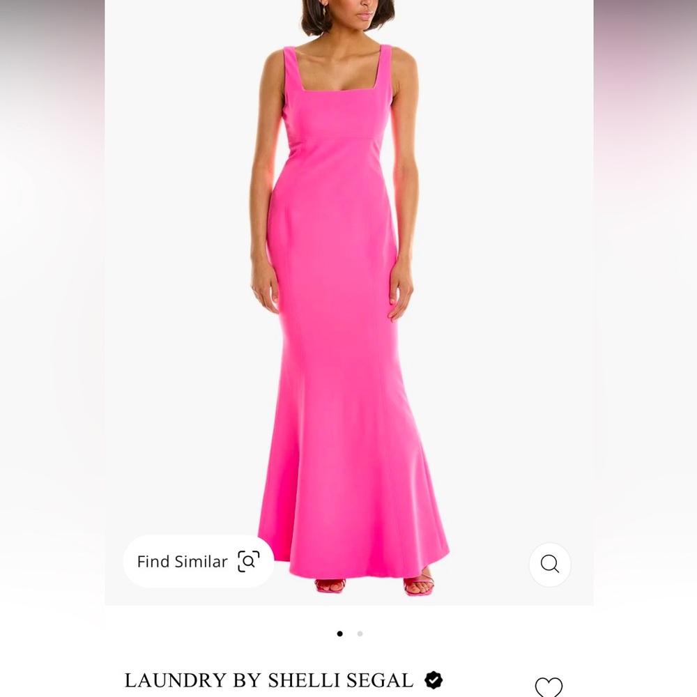 Laundry by Shelli Segal
Square-Neck Trumpet Gown